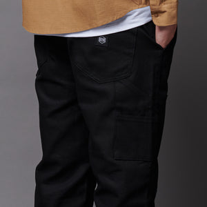 Canvas Carpenter Pants Black