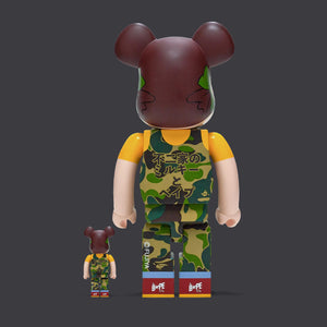 BEARBRICK 1000% BAPE X PEKO-CHAN GREEN