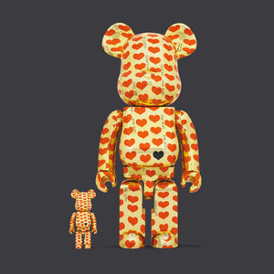 BEARBRICK 100% 400% AMPLIFIER GOLD HEART