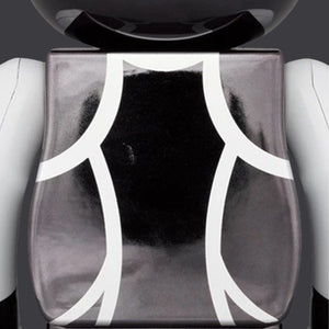 BEARBRICK 100% 400% KISS THE CATMAN CHROME