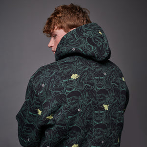 AoT Pattern Hoodie Black