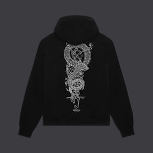 Dragon Knot Hoodie Black