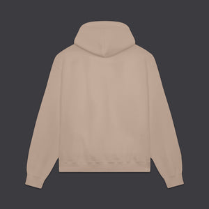 Signature Embroidery Hoodie Sand Beige