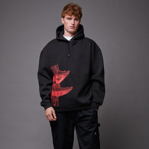 BENCH Tokyo Over Hoodie Magenta