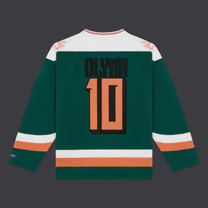Blur Hockey Crewneck Forest Green