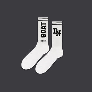 GOAT DN Socks White