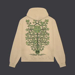 The Green Man Hoodie Beige