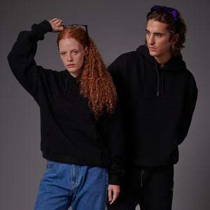 Monogram Interlock Hoodie Black