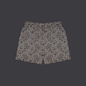 Blur King pattern swimshorts beige