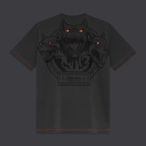 Cerberus Over Kimono Tee Grey