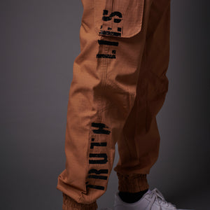 Black Ops Easy Cargo Pants Beige