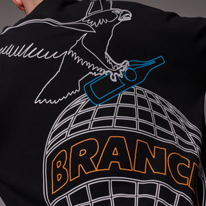 Outline Eagle Crewneck Black