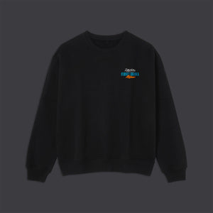 Outline Eagle Crewneck Black