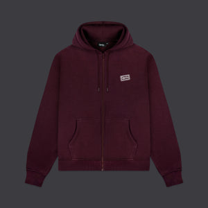 DLYNR Stamp Zip Hoodie Prune