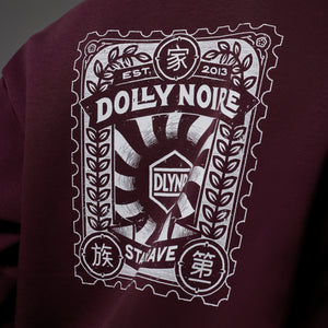 DLYNR Stamp Zip Hoodie Prune