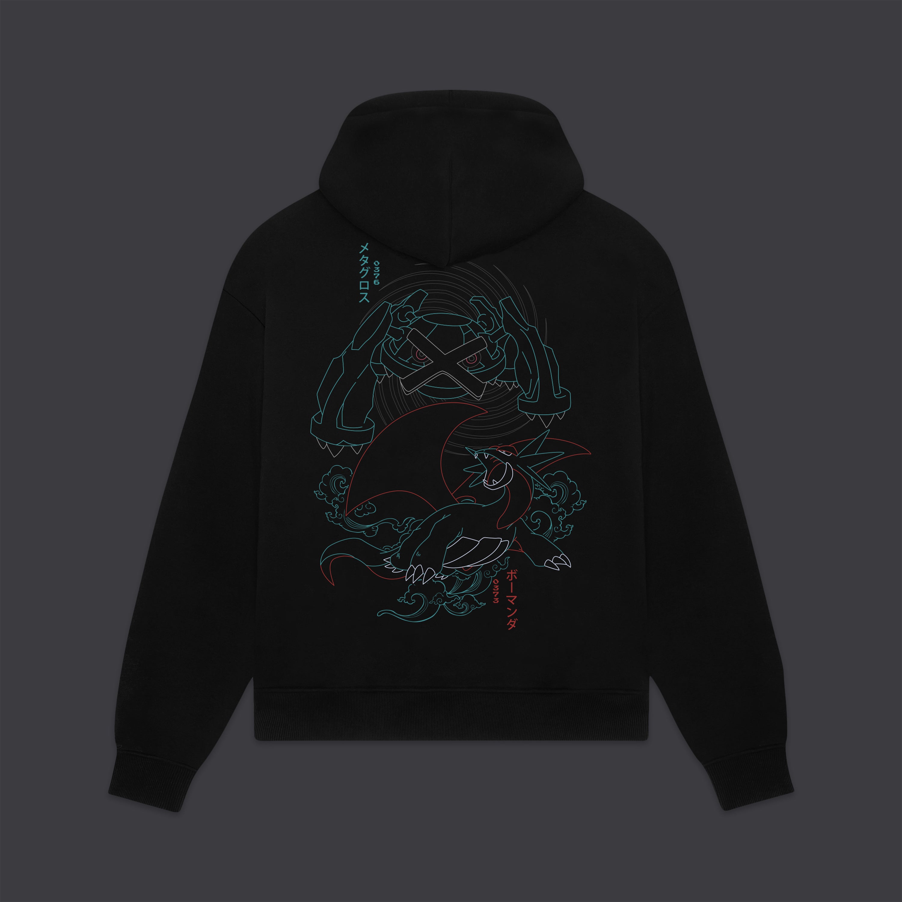 Dolly Noire-Pokémon Salamence Metagross Hoodie - Main Image