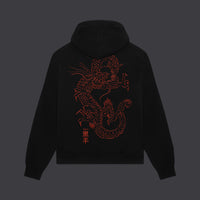 Tatsu Hoodie Black / Orange