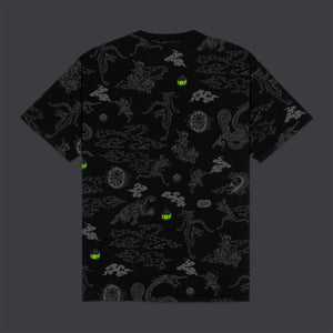 Yokai Pattern Tee Black