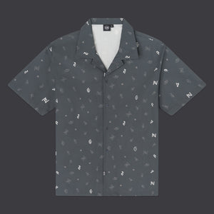 DLYNR Unown Pattern Bowling Shirt