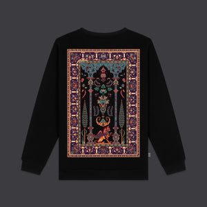 Persian Rug Crewneck Black