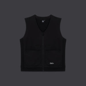 3D Box Logo Zipped Gilet Black