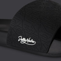 3D Monogram Slippers Black