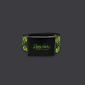 Monogram Clip Belt Bright Lime