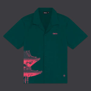 Bench Tokyo Bowling Shirt Teal