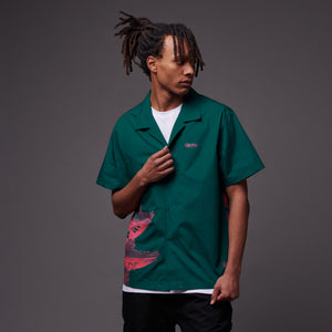 Bench Tokyo Bowling Shirt Teal