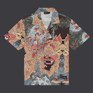Barong and Rangda Bowling Shirt