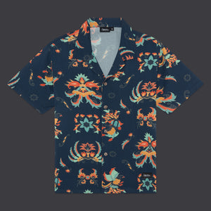 Traditional Batik Bowling Shirt