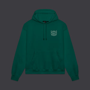Ganesha Outline Hoodie Teal