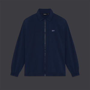 Seersucker Full-zip Sweatshirt Blue