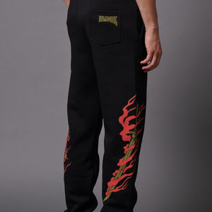 Ryu Dragon Sweatpants Black