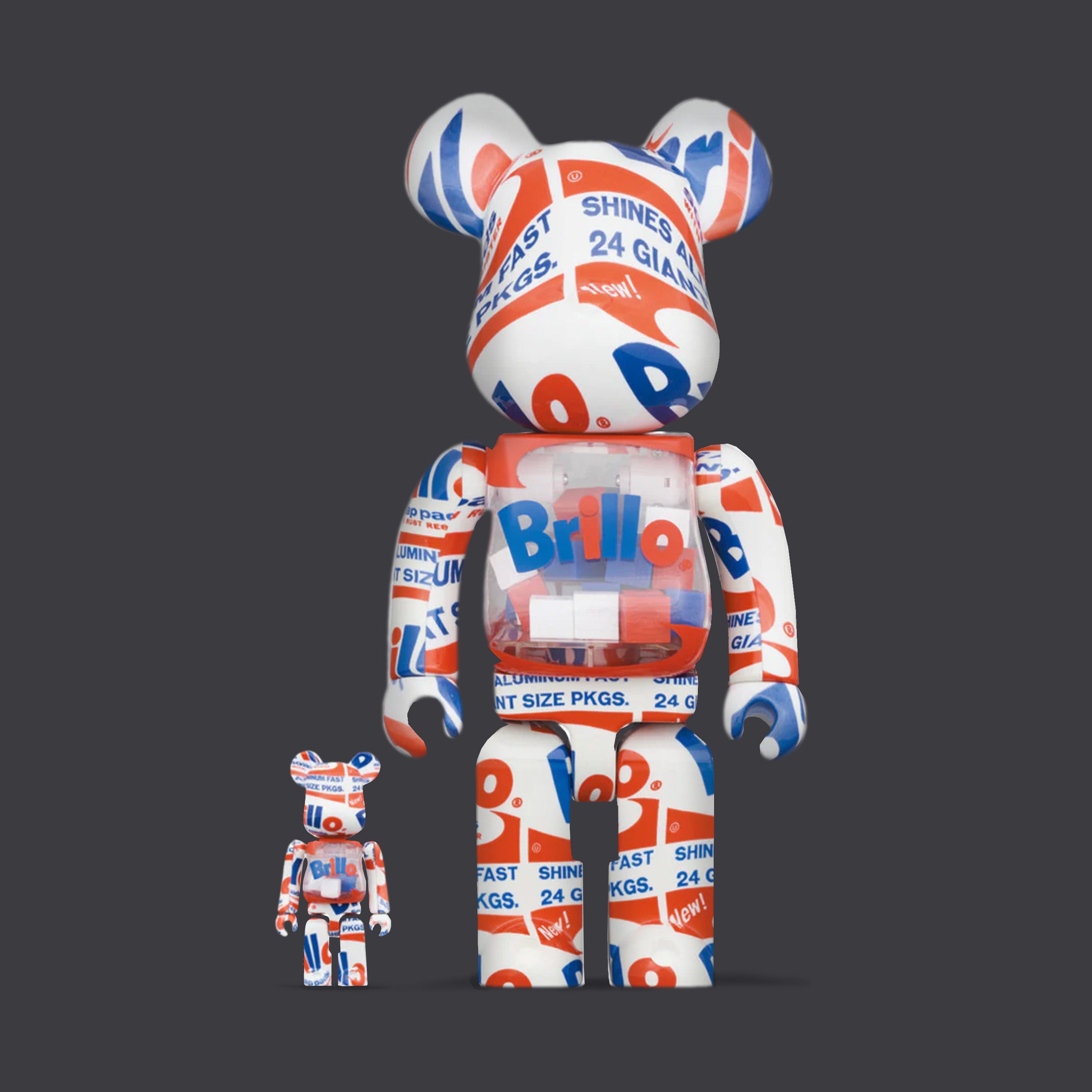 BEARBRICK % ANDY WARHOL BRILLO  2 PACK – Dolly Noire
