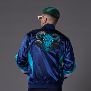 Billy GOAT Satin Jacket Navy