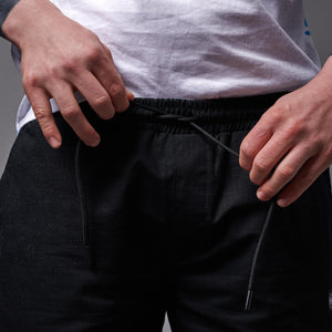 Cotton Ripstop Jogger Shorts Black