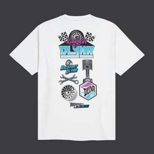DLYNR | KIDD KEO Pit Stop Tee White