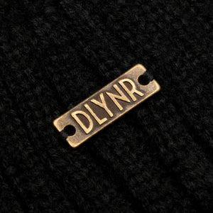 Metal Logo Sailor Beanie Black
