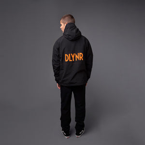 Anorak Jacket Black & Orange