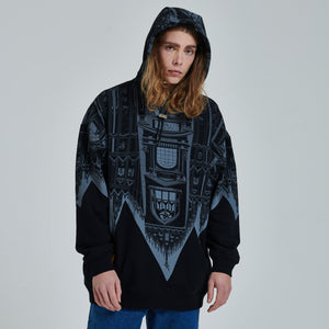 BENCH Duomo Rovesciato Hoodie Over Black