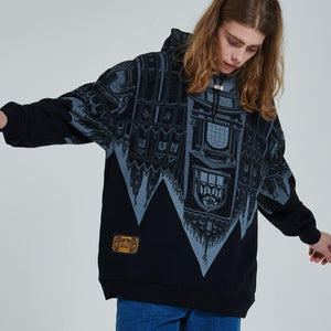 BENCH Duomo Rovesciato Hoodie Over Black