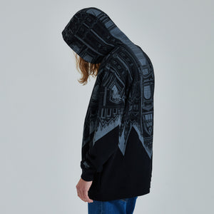 BENCH Duomo Rovesciato Hoodie Over Black