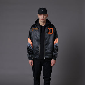 Billy GOAT Satin Jacket Black / Orange