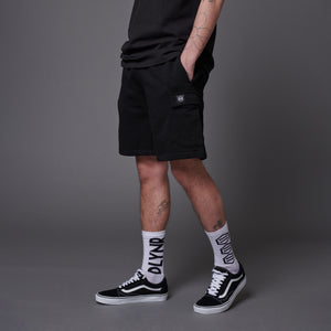 Cargo Short Sweatpants Black