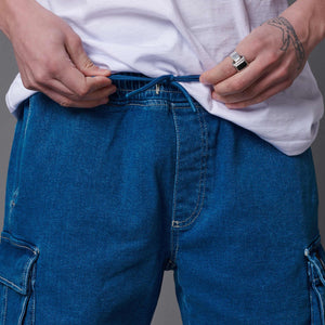 Denim Cargo Easyshorts Medium Indigo