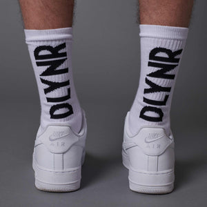 Vertical DLYNR Socks White