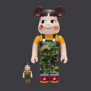 BEARBRICK 1000% BAPE X PEKO-CHAN GREEN