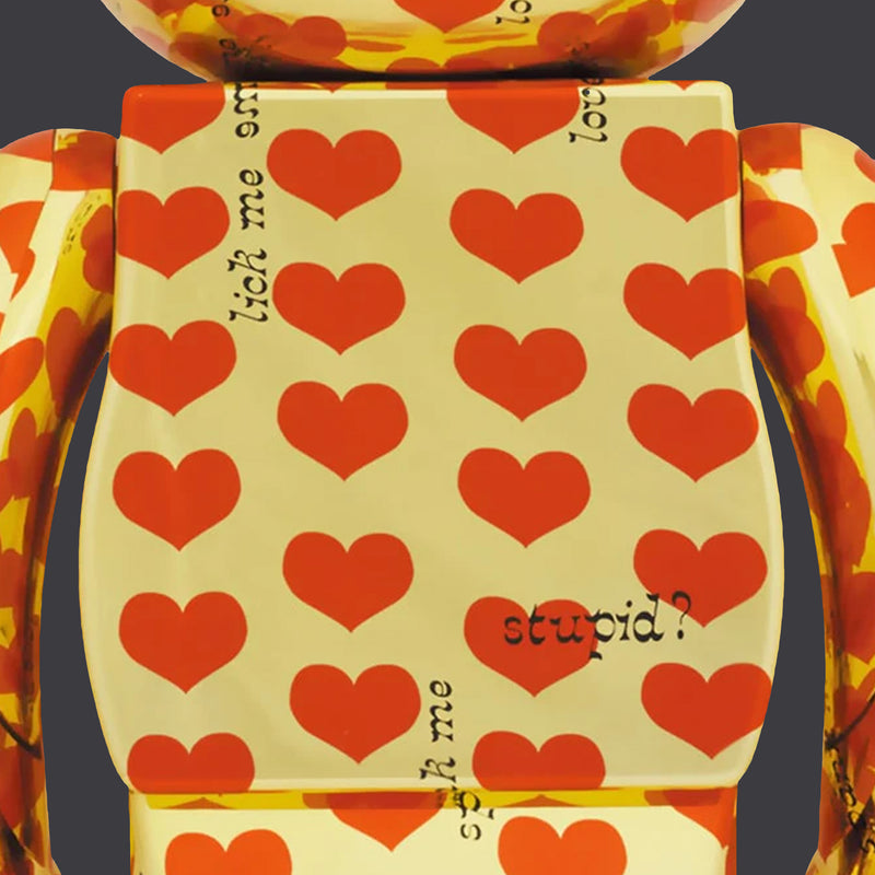 BEARBRICK 100% 400% AMPLIFIER GOLD HEART
