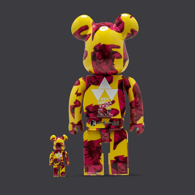 BEARBRICK 100% 400% ANDY WARHOL COW WALLPAPER